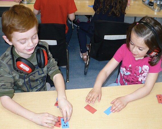 boy and girl in classroom