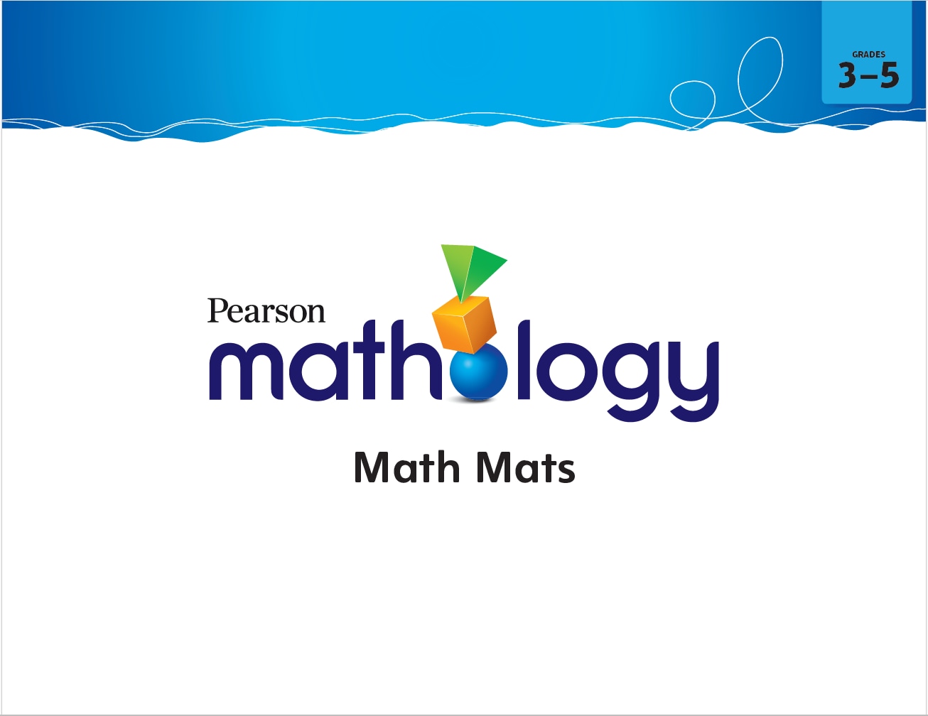 Mathology Math Mats Grade  3 to 4, blue cover